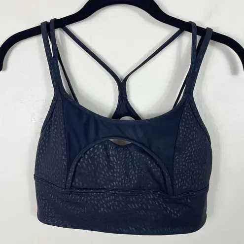 Lululemon  Light Support Pullover Nulu and Mesh Yoga Bra in Jewel Emboss Black