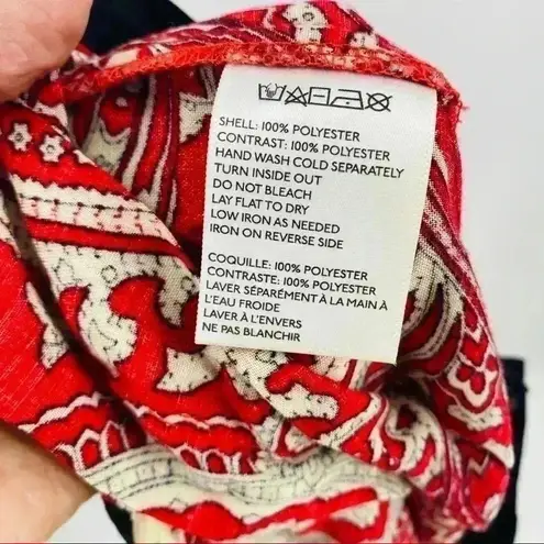 Staring At Stars UO Staring At Stars Women’s Lightweight Red Paisley Wide Leg Boho Pants Size 2