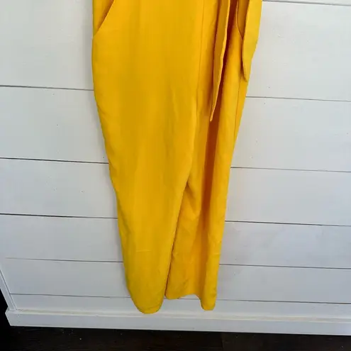 Trina Turk  Women’s 4 Yellow Kai Jumpsuit Wide Leg