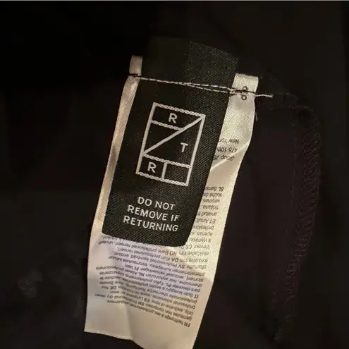 Monique Lhuillier RTR ML Melanie Black White & Blue Floral Maxi Dress Sz 10