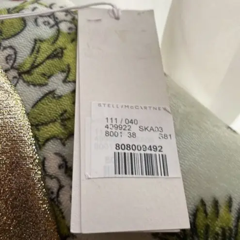 Stella McCartney Lurex Gathered Brynn skirt Gold size 4