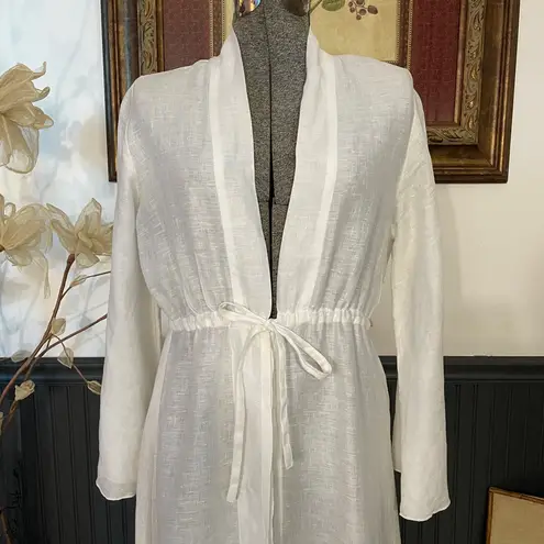 Puro Lino 100% Linen Italian Lagenlook Kimono Duster Coverup Dress