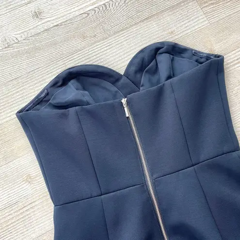 Finders Keepers Strapless Sweetheart Mini Dress | Navy Size Small