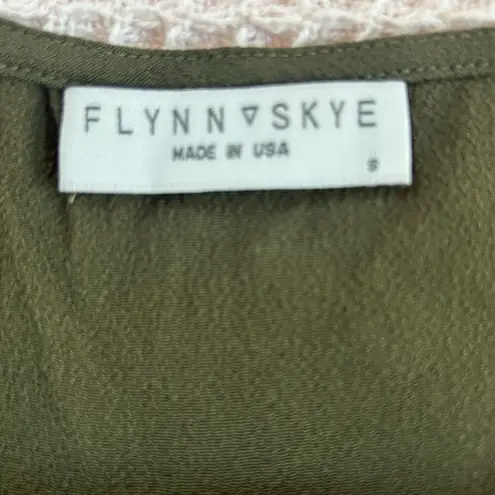 Flynn Skye olive green Vreni spaghetti tank top with adjustable straps size SM