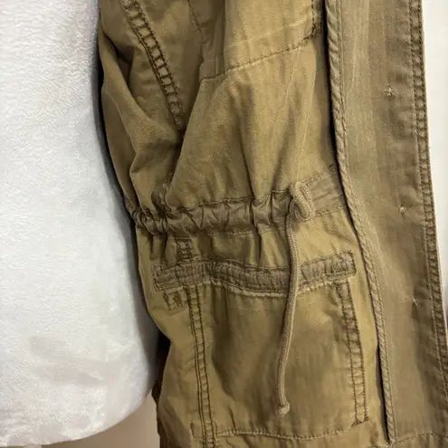 J. Crew Jacket Women S Brown Button Up Lightweight Utility Military Field Casual