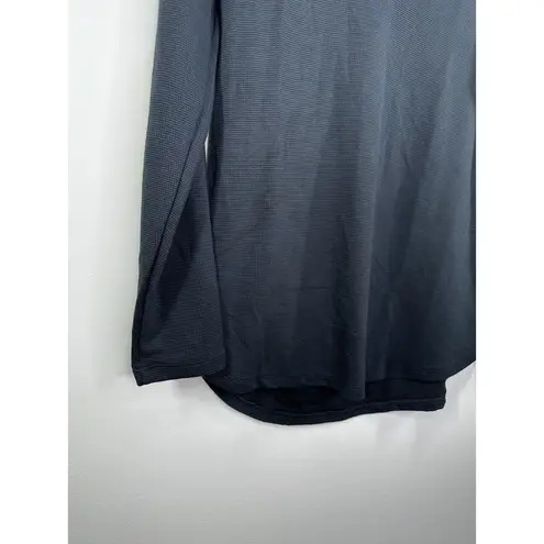 Joe Fresh Black Thermal Long Sleeve V-Neck Shirt Women's Size X-Small XS NWT