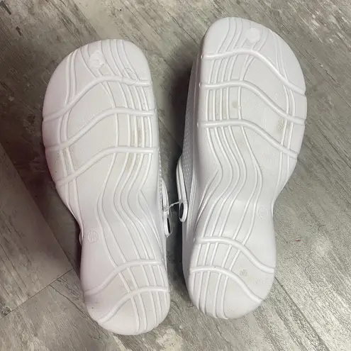 BH Clog Mule Women Sz 10 White Foam Comfort Shoes w Sport Mode New S