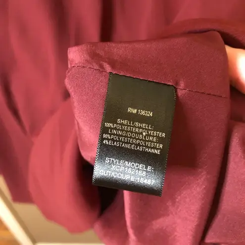 H by Halston Bell Sleeve Dress Burgundy Red Size 12