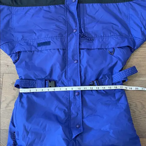 Columbia Vintage  Color Block Black/Purple Snow Suit Jumpsuit Women’s Size Large