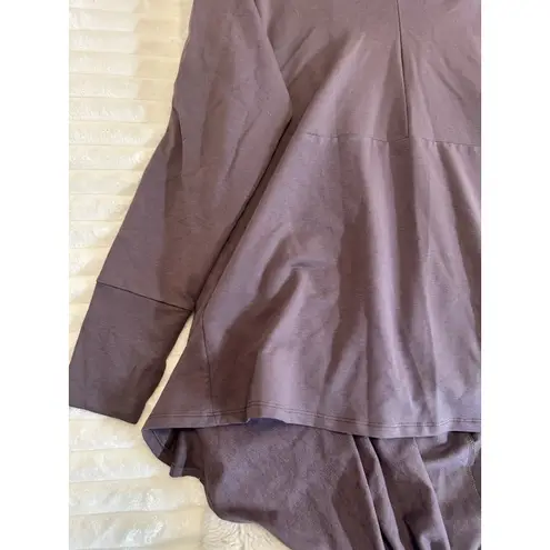 MARCELLA NYC Firenze Veil Hoodie Size L Burgundy Oversized Sweatshirt Lagenlook Size L