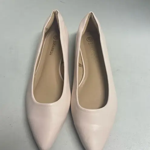 PENNY SUE Women’s Pointy Toe Flats Pinkish Cream Size 10 New NO TAGS OR BOX Pink