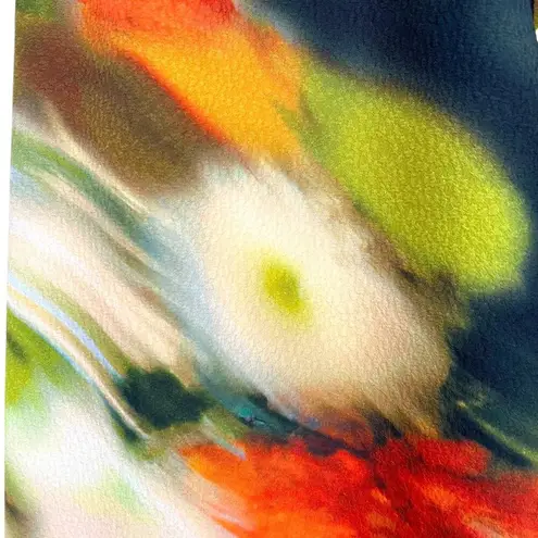 Stine Goya Abstract Impressionism Floral Pull On Pants Orange Green Size XS NWOT