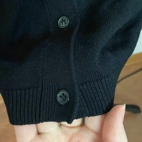 Anne Fontaine Rachel black cardigan cutout sleeve longline cardigan size EU 38