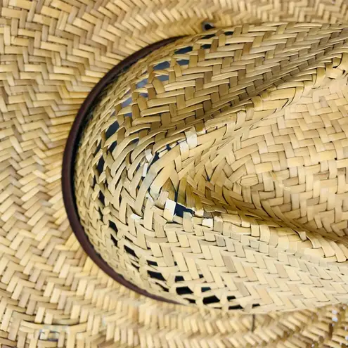 Broner Straw Hat Sz Large Beach Photo Shoot Tan