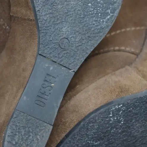 Diesel Ladies' Brown Suede Wedge Ankle Booties SIze 40