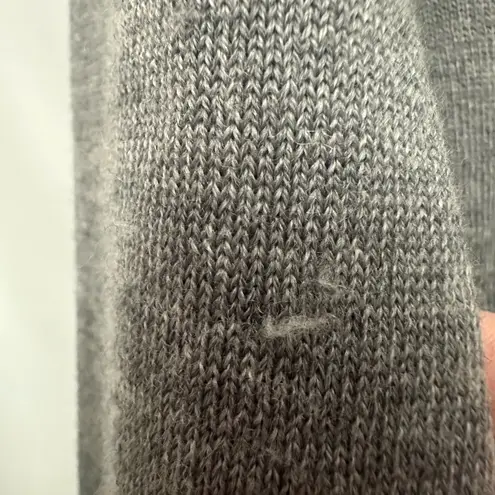 R.E.D. Valentino V Neck Sweater Size 44 3D Floral Design Wool Blend Gray