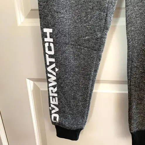 NEW Overwatch Logo Heathered Drawstring Jogger Sweat Pants in Grey