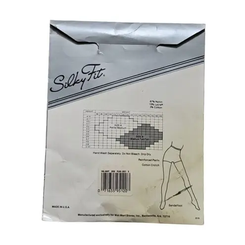 Vintage Silky Fit Regular Pantyhose Lycra Sheer New Old Stock NOS Women Size B