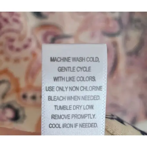 Cuddl Duds Cardigan Sweater Womens Size L One Button with Pockets Multicolor