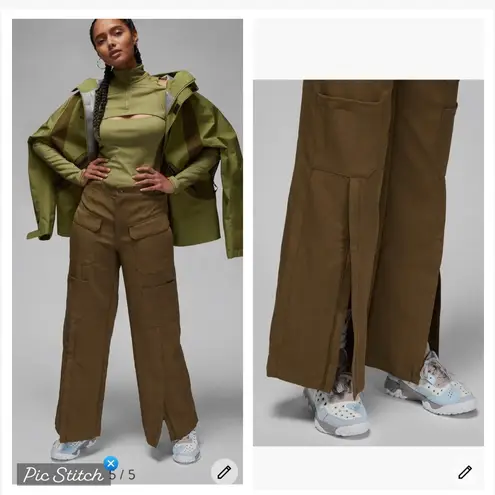 Jordan  Zip Front High Waist Utility Pants