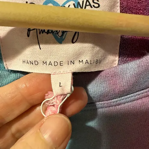 Johnny Was X Amanda Bond Tie Dye Giselle Sweatshirt Sweater Women Large Knit NWT