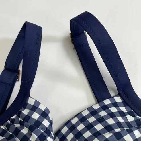 Draper James X Lands’ End Tummy Control Wrap One Piece Swimsuit Navy Size 14