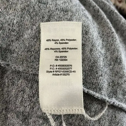 Wilfred Free Aritzia Dress Womens Medium Gray Black Faux Wrap Classic Preppy