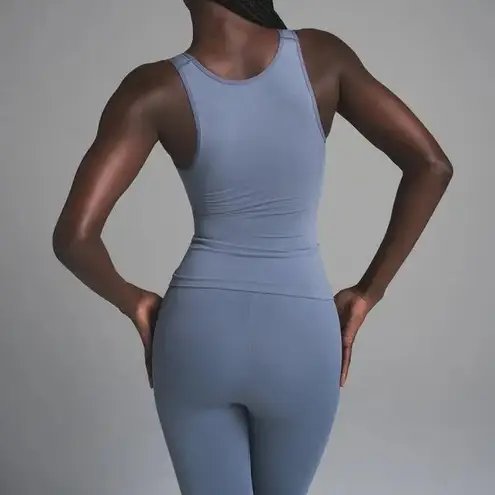 SKIMS NWOT Seamless Sculpt Tank Top Sz Medium Color Steel Blue