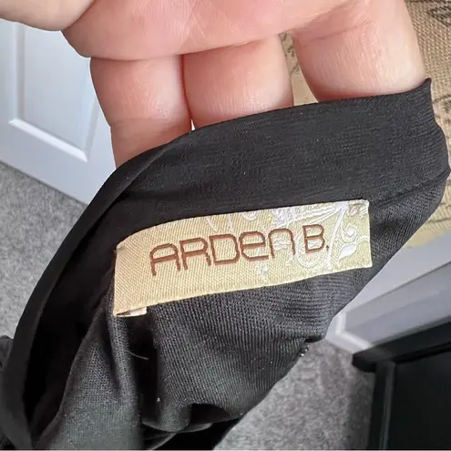 Arden B Sz M Black Fully Pleated Chiffon High Low Maxi Skirt