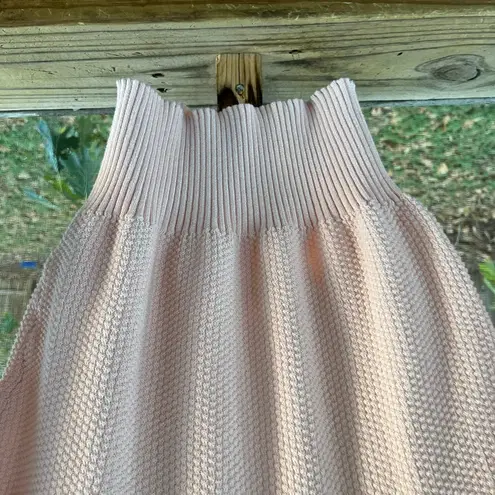 Ella Moss Tina Drop Shoulder Puff Sleeve Sweater Light Pink Size M