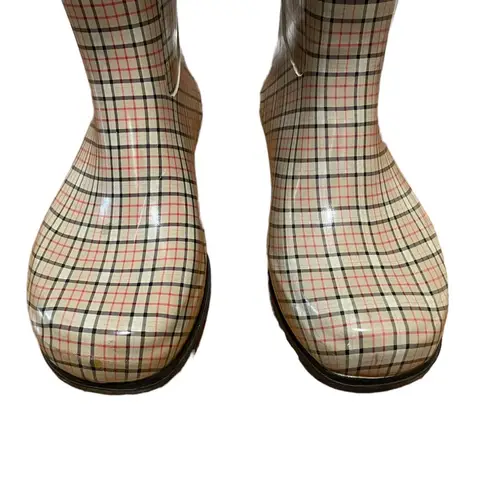 Lower East Side  Checkered Plaid Rain Boots Size 9