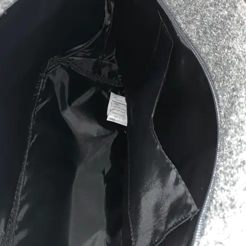 DSW faux wool & leather tote