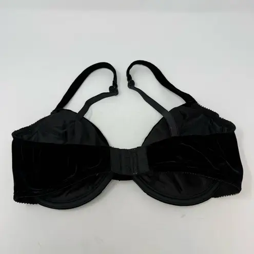 Victoria's Secret Victoria’s Secret Vintage Black Velvet Bow Bra 36C
