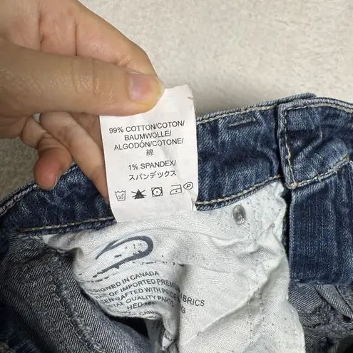 Silver Jeans Womens Eden Flare 30" Medium Wash Low Rise Y2K Western Thick Stitch