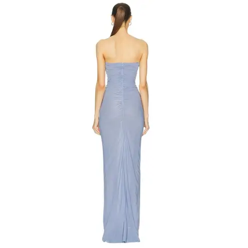 MARIANNA SENCHINA for FWRD Strapless Flower Bloom Midi Dress Small New Womens Purple