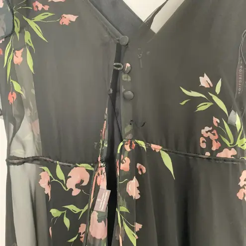 Jenny Yoo Cassie Flutter Sleeve Surplice Eden Gown Maxi Dress Womens Size 0