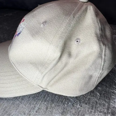 Cap hat 2002 COUNTRY THUNDER USA music festival beige nude tan Vintage y2k