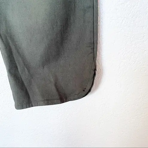 Ecru Pull On Olive Skinny Leg Pants Size Small