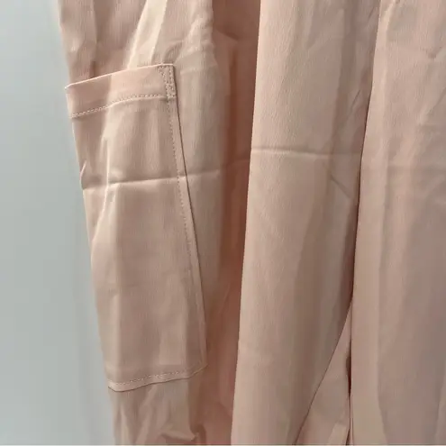 Eloquii peach satin cargo pocket pants plus size 16 NWT