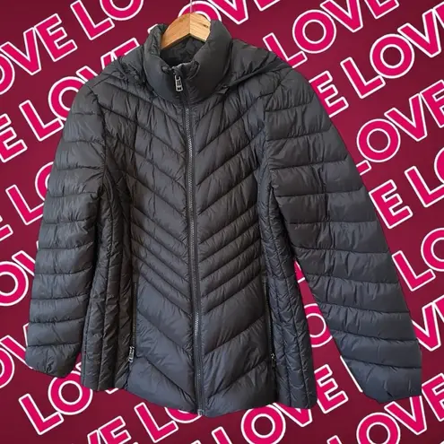 London Fog Black Puffer Jacket Size Medium