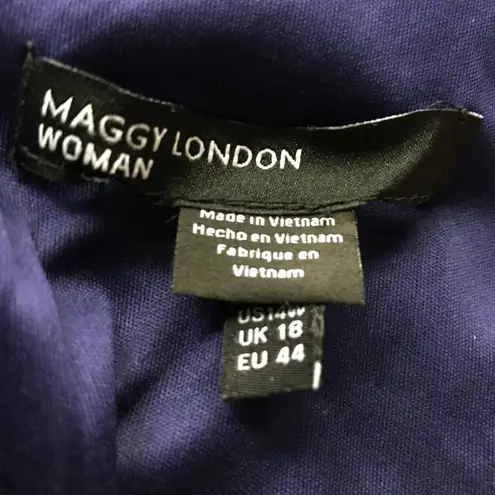 Maggy London Plus Size 14W Dress Flutter Sleeve