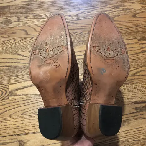 Freebird Miramar Boot Croc Embossed Pink