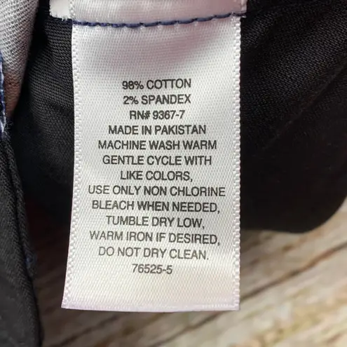 St John's Bay Floral Capri Cropped Pants Womens 22W Blue Red Yellow Size undefined