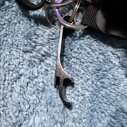 Handmade Marble Black Keychain Set & Accessories