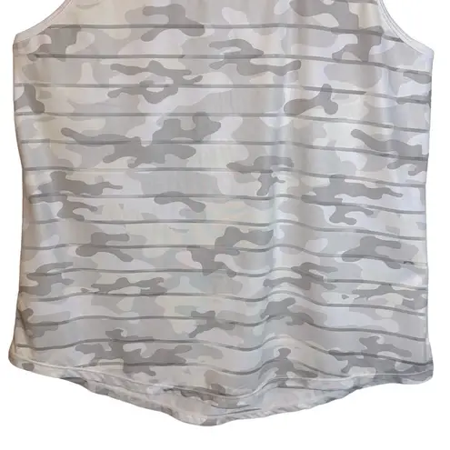 Zyia  Active Havana White Camo Stripe Racerback Tank‎ Size XL ZA2373