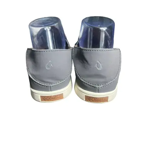 Olu’kai Pehuea Size 8.5 Women’s Grey & White Mesh Slip On Loafers Shoes #S60