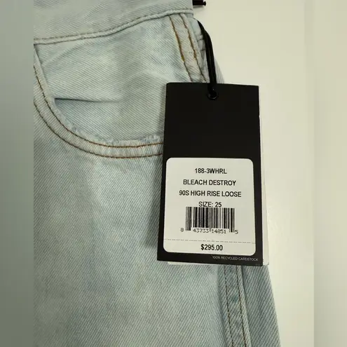 RE/DONE New 90s High Rise Loose Bleach Destroy - 25 - $295