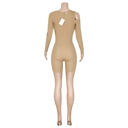 WOLFORD Warm Up Jumpsuit, Almond, 4 (US) Brown