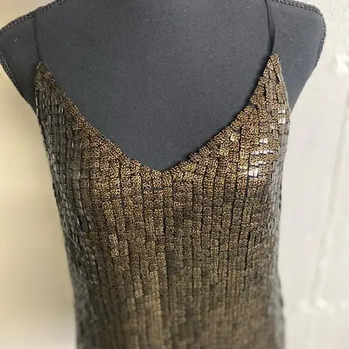 MLV Collection #700 MLV The Ozzy Sequin Tank Top in Bronze
