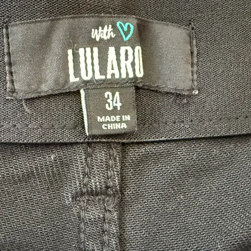 LuLaRoe  Boyfriend Black Denim Shorts Size 34